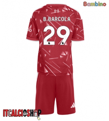Liverpool Bradley Barcola #29 Prima Maglia Bambino 2026-27 Manica Corta (+ Pantaloni corti)